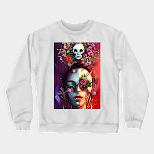 The Girl With the Flowers Crewneck Sweatshirt